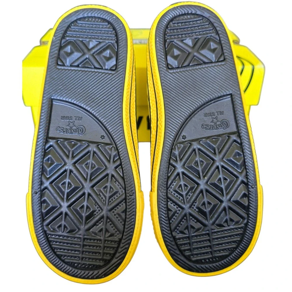 Converse Chuck Taylor China Town All Star Smiley Face Yellow Black High Tops 10T